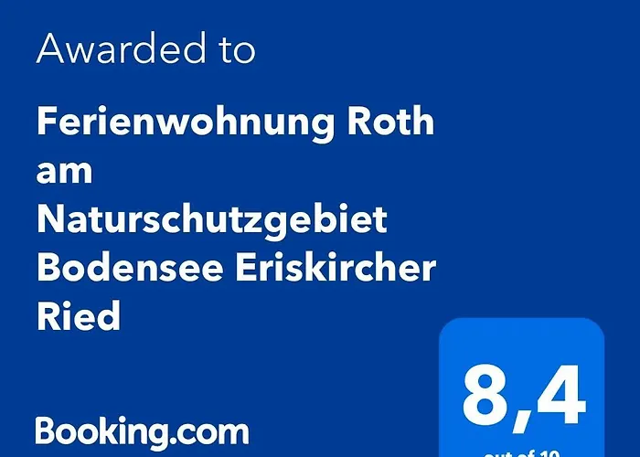 Ferienwohnung Roth in ruhiger Lage im Naturschutzgebiet am Bodensee Eriskircher Ried